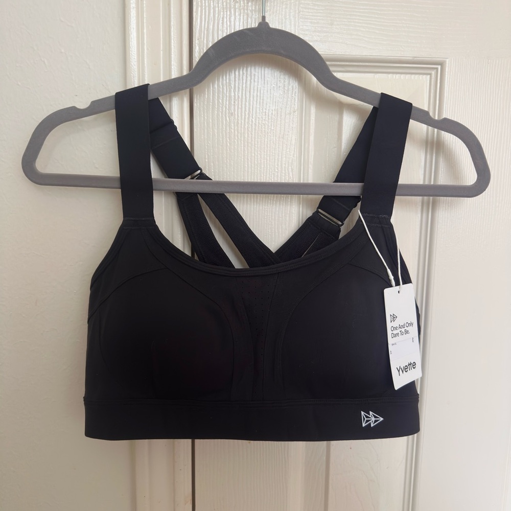 NWT: Adjustable Straps Yvette Ladies Sports Bra XL